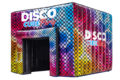 Afbeelding van een kleurrijke discotent voor categoriepagina op website
