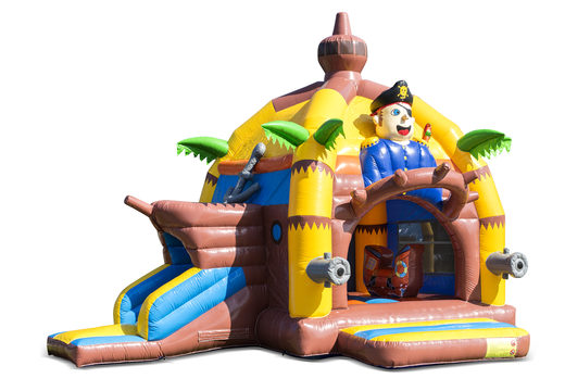 Kaufen sie aufblasbare indoor-multifun-super-hüpfburg mit rutsche im piraten-thema für kinder. Bestellen sie hüpfburgen online bei JB-Hüpfburgen Deutschland