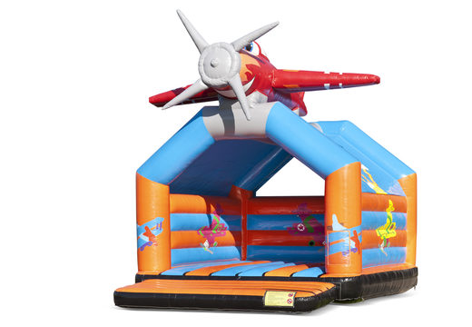 Kaufen sie eine große Indoor-hüpfburg im flugzeug-design für kinder. Erhältlich bei JB-Hüpfburgen Deutschland online