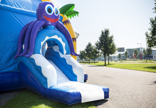 Bestellen sie aufblasbare indoor-multifun-super-hüpfburg mit rutsche im meereswelt-thema für kinder. hüpfburgen online kaufen bei JB-Hüpfburgen Deutschland