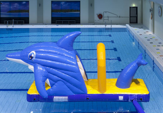 Bestellen sie eine aufblasbare, luftdichte schwimmbeckenrutsche mit delfinmotiv für jung und alt. Kaufen sie aufblasbare wasserattraktionen jetzt online bei JB-Hüpfburgen Deutschland
