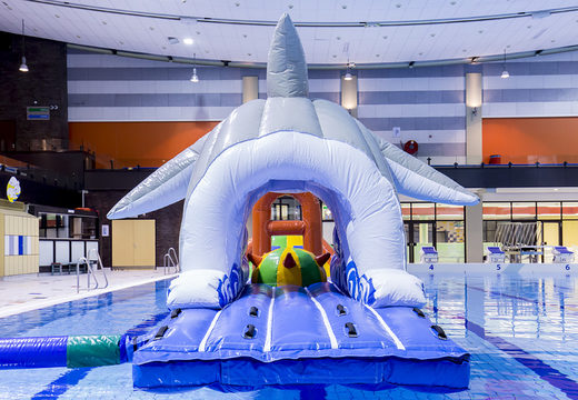 Aufblasbare rutsche im delfin-design für jung und alt. Kaufen sie aufblasbare poolspiele jetzt online bei JB-Hüpfburgen Deutschland