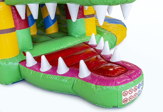 Bestellen sie hüpfburg im krokodil-design mit rutsche für kinder. Kaufen sie aufblasbare hüpfburgen online bei JB-Hüpfburgen Deutschland