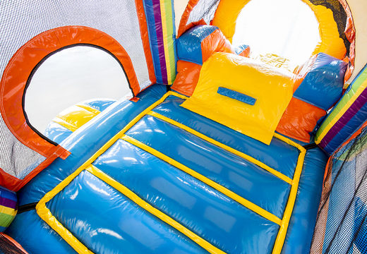 Kleine aufblasbare hüpfburg in themenparty mit rutsche, für kinder zu verkaufen. Bestellen sie aufblasbare hüpfburgen online bei JB-Hüpfburgen Deutschland