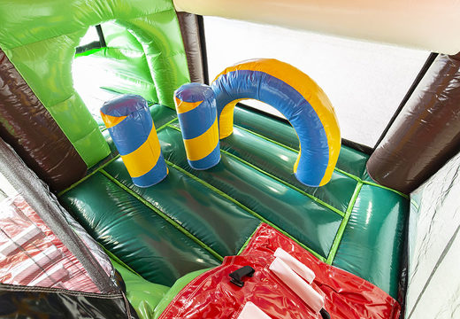 Bestellen sie aufblasbare indoor-multiplay-hüpfburg mit rutsche im farm-thema für kinder. Kaufen sie aufblasbare hüpfburgen online bei JB-Hüpfburgen Deutschland