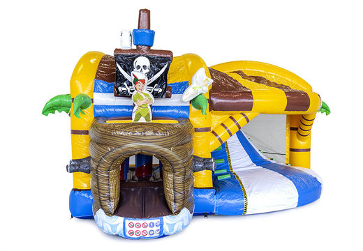 Piraten-hüpfburg mit rutsche und 3D-objekten im Inneren für kinder. Kaufen sie aufblasbare hüpfburgen online bei JB-Hüpfburgen Deutschland