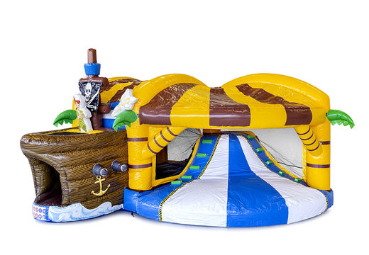 Kaufen sie aufblasbare indoor multiplay XL hüpfburg mit rutsche im piraten-design für kinder. Bestellen sie aufblasbare hüpfburgen online bei JB-Hüpfburgen Deutschland