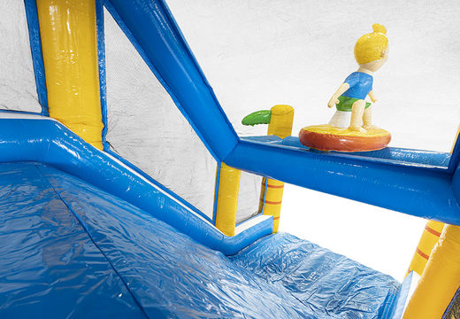 Kaufen sie einen modularen 13,5 m langen hindernisparcours zum thema surf mit passenden 3D-objekten für kinder. Bestellen sie aufblasbare parcours jetzt online bei JB-Hüpfburgen Deutschland