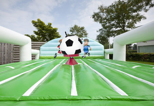 Aufblasbare rodeo-sweeper-fallmatte im fußball-design für kinder und erwachsene. Kaufen sie aufblasbare rodeo-sweeper-fallmatten online bei JB-Hüpfburgen Deutschland