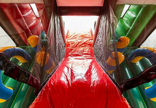 Große aufblasbare indoor-farm-multiplay-hüpfburg mit rutsche im lego-design für kinder. Kaufen sie hüpfburgen online bei JB-Hüpfburgen Deutschland