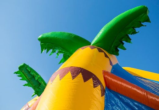 Überdachte grosse Maxifun Hüpfburg mit Rutsche im Thema Clownfisch für Kinder kaufen