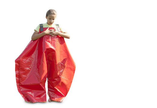 Kaufen sie rote schwammhosen für alt und jung. Bestellen sie aufblasbare artikel online bei JB-Hüpfburgen Deutschland