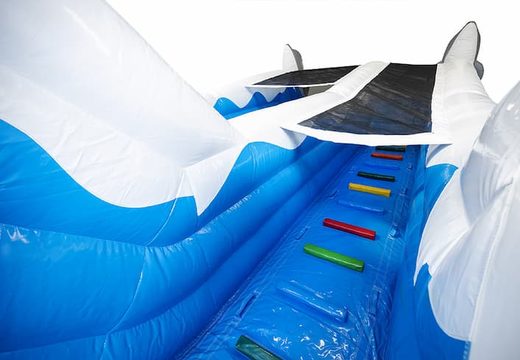 Holen sie sich online Ihre aufblasbare delfinrutsche mit 3D-objekten für kinder. Bestellen sie aufblasbare rutschen jetzt online bei JB-Hüpfburgen Deutschland