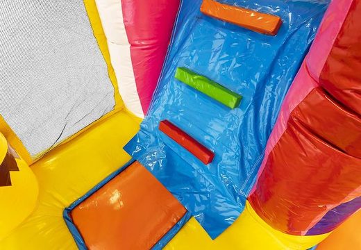 aufblasbares Luftkissen mit Rutsche im Sommerparty-Thema für Kinder bestellen