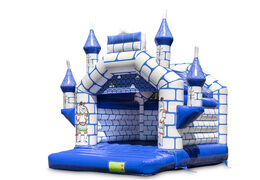 Kaufen sie standard-hüpfburg mit blauem schloss und rittermotiv für kinder. Bestellen sie hüpfburgen online bei JB-Hüpfburgen Deutschland