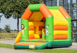 Aufblasbare hüpfburg midi multifun mit dach für kinder im dschungel-design zu verkaufen. Kaufen sie hüpfburgen online bei JB-Hüpfburgen Deutschland