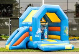 Aufblasbare hüpfburg midi multifun mit dach für kinder im thema seaworld zu verkaufen. Kaufen sie hüpfburgen online bei JB-Hüpfburgen Deutschland