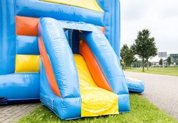 Bestellen sie eine blaue aufblasbare hüpfburg midi multifun mit dach für kinder im meereswelt-thema. Kaufen sie hüpfburgen online bei JB-Hüpfburgen Deutschland