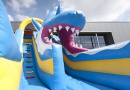 Kaufen sie eine einzigartige multifunktionale aufblasbare rutsche im hai-design mit planschbecken, beeindruckendem 3D-objekt, frischen farben und dem 3D-hindernissen für kinder. Bestellen sie aufblasbare rutschen jetzt online bei JB-Hüpfburgen Deutschland