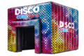 Afbeelding van een kleurrijke discotent voor categoriepagina op website