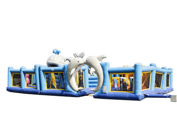 Groot opblaasbaar springkussen in seaworld thema kopen voor kinderen. Bestel springkussens online bij JB Inflatables Nederland 