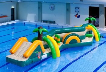 Bestel dubbele opblaasbare Zig Zag jungle zwembadstormbaan voor kids. Koop opblaasbare stormbanen nu online bij JB Inflatables Nederland