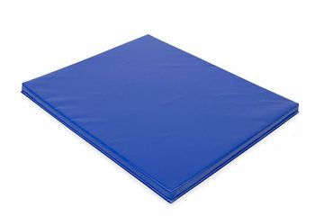 Blauwe valmat 1 meter om bij springkussen te leggen voor de veiligheid kopen