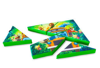 Softplay Puzzle in het thema Jungle te koop bij JB Inflatables Nederland. Bestel nu online de Softplay Puzzle Jungle bij JB Inflatables Nederland