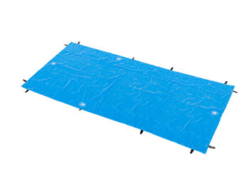 Blauw grondzeil voor onder springkussens of stormbanen van 4 bij 10 meter kopen