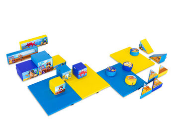 Softplay set large Pirate Jungle thema kleurrijke blokken om mee te spelen