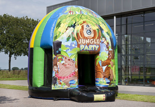 Bestellen sie eine 4,5 meter lange disco-hüpfburg mit vielen themen im jungle party-thema für kinder. Kaufen sie aufblasbare hüpfburgen online bei JB-Hüpfburgen Deutschland