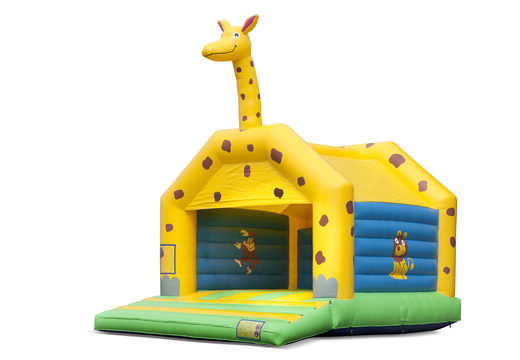 Kaufen sie eine große indoor-hüpfburg im giraffen-design für kinder. Erhältlich bei JB-Hüpfburgen Deutschland online