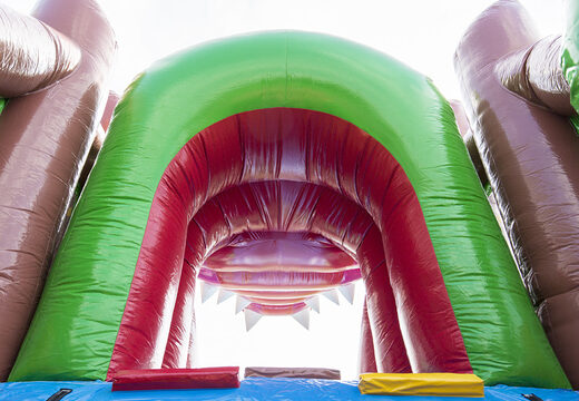 Kaufen sie einen aufblasbaren krokodil-parcours mit 7 spielelementen und bunten objekten für kinder. Bestellen sie aufblasbare parcours jetzt online bei JB-Hüpfburgen Deutschland