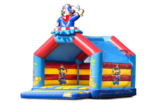 Kaufen sie eine große Indoor-hüpfburg mit piratenthema für kinder. Erhältlich bei JB-Hüpfburgen Deutschland online