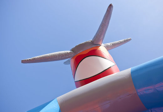 Große aufblasbare hüpfburg mit dach zum thema flugzeug für kinder. Kaufen sie hüpfburgen bei JB-Hüpfburgen Deutschland online