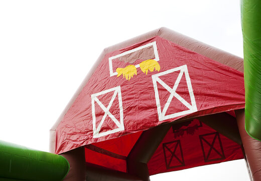 Bestellen sie einen 17 meter breiten aufblasbaren hindernisparcours im bauernhof-design für kinder. Kaufen sie aufblasbare hindernisparcours jetzt online bei JB-Hüpfburgen Deutschland
