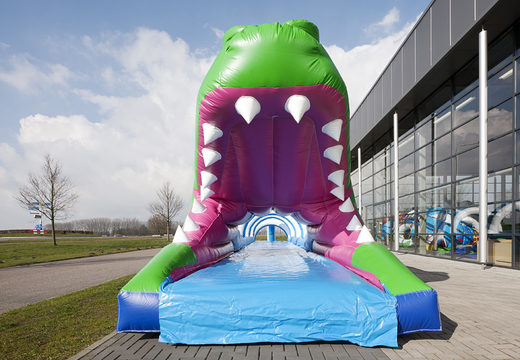 Bestellen sie eine aufblasbare 18 m lange bauchrutsche im Krokodil-design für kinder. Kaufen sie aufblasbare bauchrutschen jetzt online bei JB-Hüpfburgen Deutschland