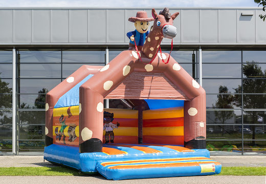 Super hüpfburg im cowboy-design mit dach für kinder. Kaufen sie hüpfburgen online bei JB-Hüpfburgen Deutschland