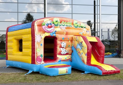 Maxi-multifun-clown-hüpfburg mit rutsche für kinder. Kaufen sie jetzt hüpfburgen online bei JB-Hüpfburgen Deutschland