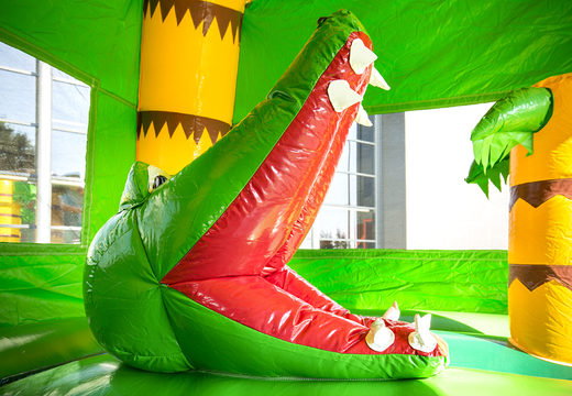 Bestellen sie aufblasbare multifun-hüpfburg mit dach im Krokodil-design für kinder bei JB-Hüpfburgen Deutschland. Kaufen sie aufblasbare hüpfburgen online bei JB-Hüpfburgen Deutschland