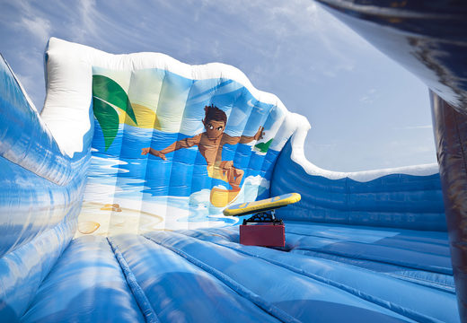 Bestellen sie aufblasbare rodeo-sweeper-crashmatte im surf-thema für kinder und erwachsene. Kaufen sie fallmatten für rodeo-sweeper online bei JB-Hüpfburgen Deutschland