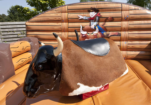 Western-rodeo-sweeper-fallmatte für kinder und erwachsene. Bestellen sie aufblasbare rodeo-sweeper-fallmatten jetzt online bei JB-Hüpfburgen Deutschland