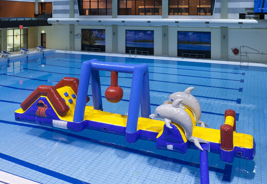 Bestellen sie wasserparcours marine run mit 3D-delfinen und coolen prints für groß und klein. Kaufen sie aufblasbare hindernisparcours jetzt online bei JB-Hüpfburgen Deutschland