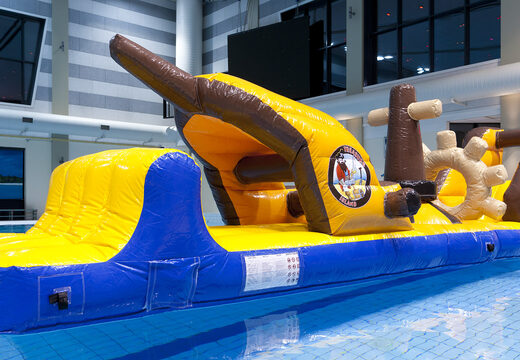 Kaufen sie einzigartige aufblasbare hindernisparcours im themen-piratenschifflauf mit lustigen objekten für jung und alt. Bestellen sie aufblasbare poolspiele jetzt online bei JB-Hüpfburgen Deutschland