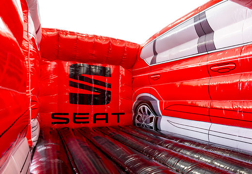 Bestellen sie online benutzerdefinierte SEAT - Auto-Schlauchboote in rot bei JB-Hüpfburgen Deutschland; spezialist für aufblasbare profi hüpfburg wie kundenspezifische türsteher