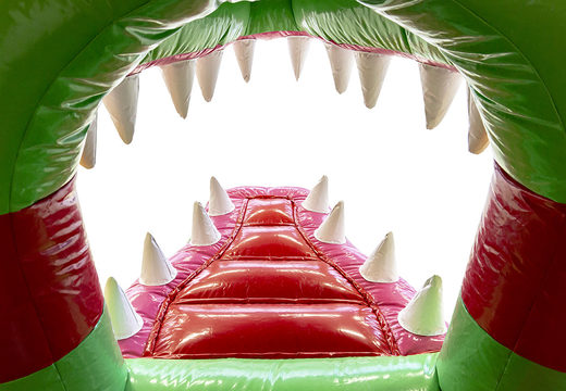 Bestellen sie kleine aufblasbare indoor-multiplay-hüpfburg im krokodil-design für kinder. Kaufen sie aufblasbare hüpfburgen online bei JB-Hüpfburgen Deutschland