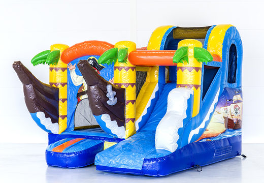 Hüpfburg im piraten-design mit rutsche für kinder bestellen. Kaufen sie aufblasbare hüpfburgen online bei JB-Hüpfburgen Deutschland
