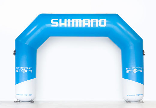 Kaufen sie aufblasbarer start- und ziel bögen von Shimano für sportveranstaltungen bei JB-Hüpfburgen Deutschland; spezialist für aufblasbarer reklamebogen