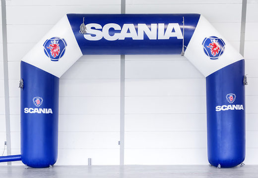 Aufblasbarer pormotionaler Scania start- und zielbogen bei JB-Hüpfburgen Deutschland kaufen. Kaufen sie maßgeschneiderte reklamebogen online bei JB-Hüpfburgen Deutschland 