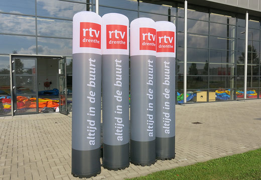 Kaufen sie aufblasbare RTV drenthe-säulen nach maß. Bestellen sie ihre aufblasbaren säulen online bei JB-Hüpfburgen Deutschland